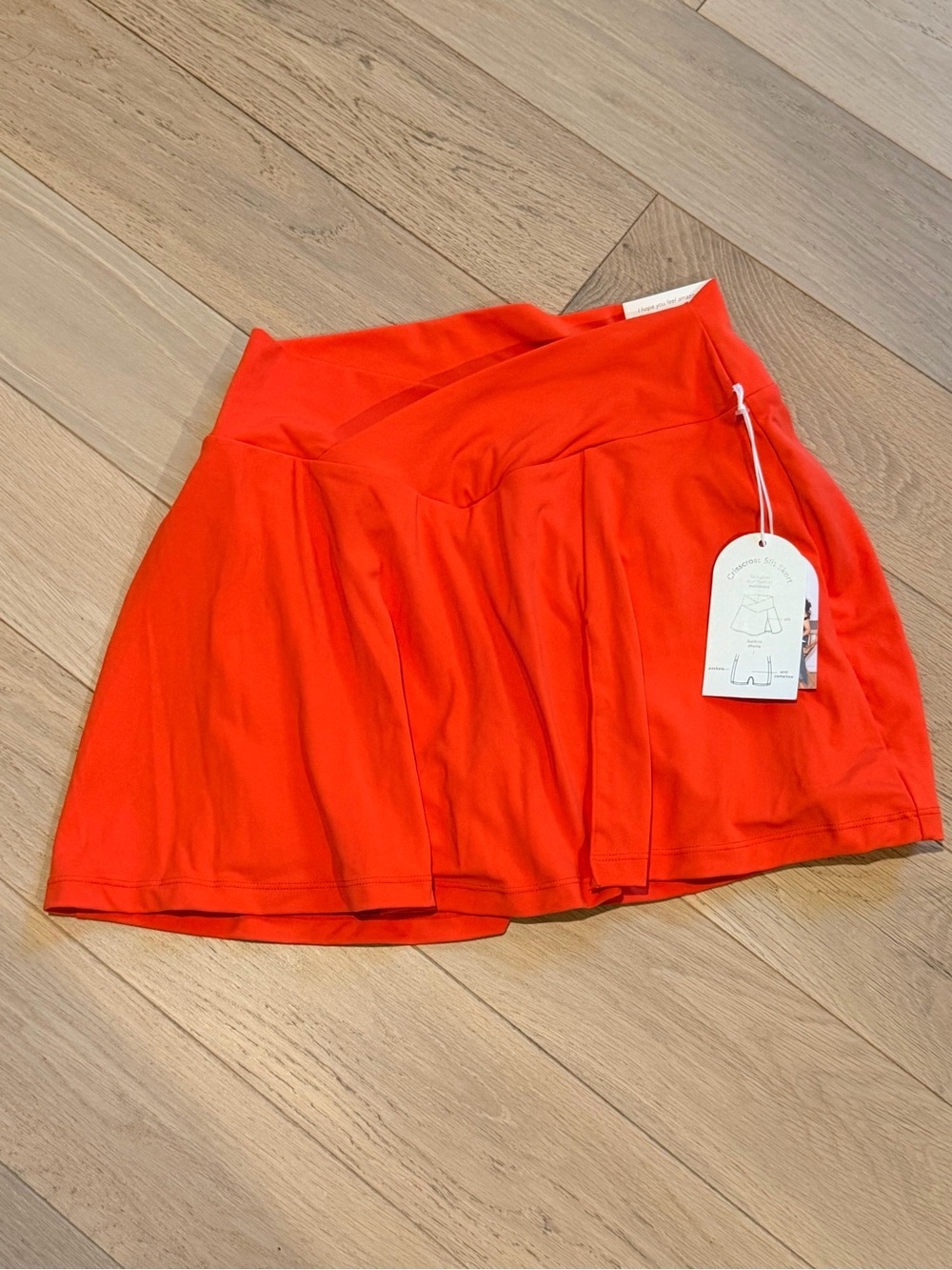 Blogilates spicy orange Skort with Flared Silhouette - super soft!!!